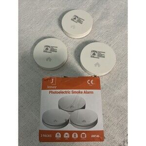 Jemay 3 Pack Photoelectric Smoke Alarm AW146